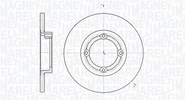 Magneti Marelli Bremsscheibe [Hersteller-Nr. 361302040267] für Daewoo, Chevrolet
