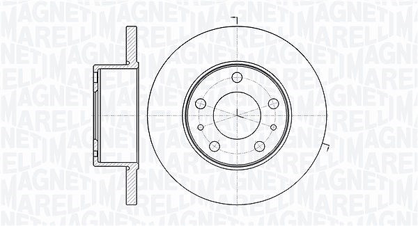 Magneti Marelli Bremsscheibe [Hersteller-Nr. 361302040253] für Iveco