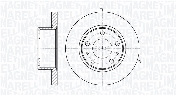 Magneti Marelli Bremsscheibe [Hersteller-Nr. 361302040251] für Iveco
