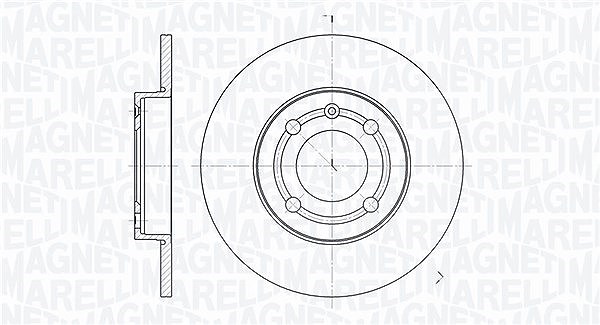 Magneti Marelli Bremsscheibe [Hersteller-Nr. 361302040239] für Seat, VW