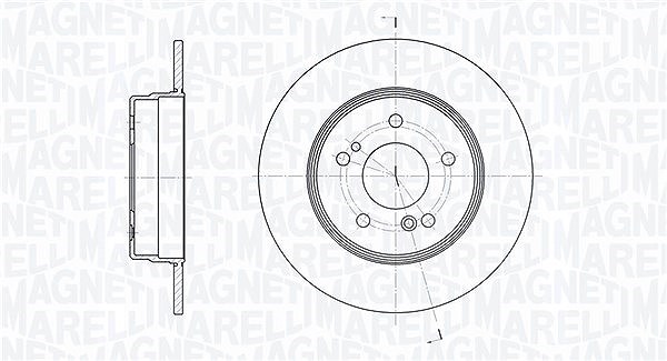 Magneti Marelli Bremsscheibe [Hersteller-Nr. 361302040229] für Mercedes-Benz, Chrysler