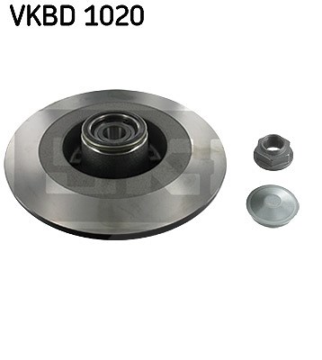 Skf 1x Bremsscheibe [Hersteller-Nr. VKBD1020] für Renault