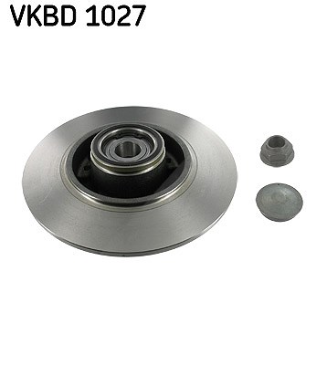 Skf 1x Bremsscheibe Hinterachse Voll [Hersteller-Nr. VKBD1027] für Renault
