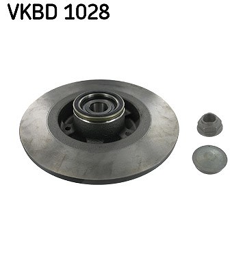 Skf 1x Bremsscheibe Hinterachse Voll [Hersteller-Nr. VKBD1028] für Renault