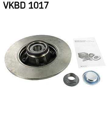Skf 1x Bremsscheibe mit Radlager mit ABS-Ring Hinterachse [Hersteller-Nr. VKBD1017] für Ds, Peugeot, Citroën