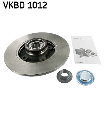 Skf 1x Bremsscheibe Hinterachse Voll [Hersteller-Nr. VKBD1012] für Citroën, Ds, Peugeot