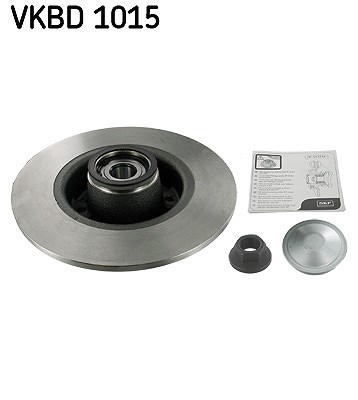 Skf 1x Bremsscheiben hinten+Radlager+ABS Ring [Hersteller-Nr. VKBD1015] für Dacia, Renault