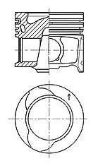Kolbenschmidt Kolben [Hersteller-Nr. 41812620] für Nissan, Renault, Dacia