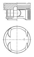 Kolbenschmidt Kolben [Hersteller-Nr. 41766620] für Mercedes-Benz