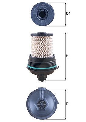 Mahle Kraftstofffilter [Hersteller-Nr. KX480] für Peugeot, Renault