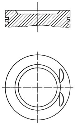 Mahle Kolben [Hersteller-Nr. 0117300] für Vauxhall, Chevrolet, Opel