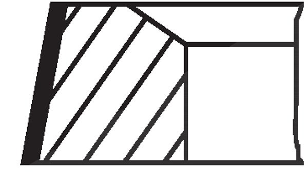 Mahle Kolbenringsatz [Hersteller-Nr. 03996N0] für Fiat, Lada, Suzuki, Peugeot, Citroën