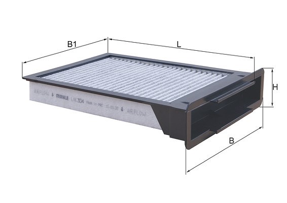 Mahle Filter, Innenraumluft [Hersteller-Nr. LAK304] für Citroën, Toyota, Peugeot