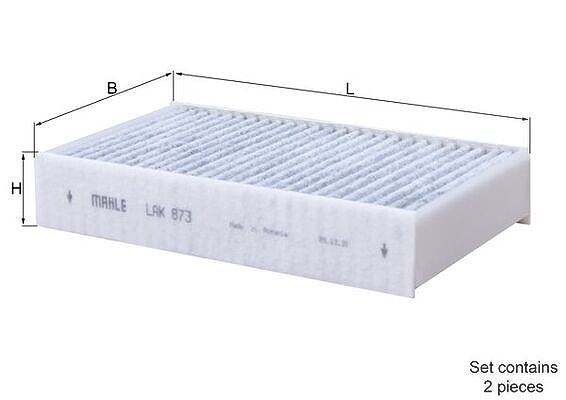 Mahle Filter, Innenraumluft [Hersteller-Nr. LAK873/S] für BMW, Alpina