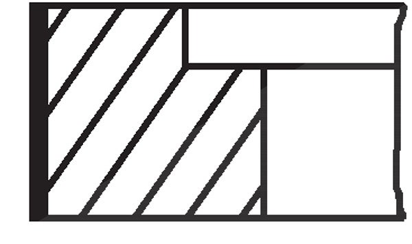 Mahle Kolbenringsatz [Hersteller-Nr. 03048N2] für VW