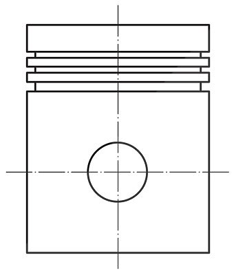 Mahle Kolben [Hersteller-Nr. 0121203] für Vauxhall, Opel