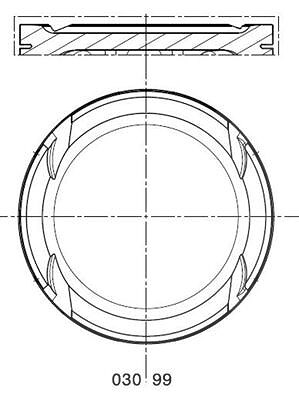 Mahle Kolben [Hersteller-Nr. 0309900] für VW, Seat