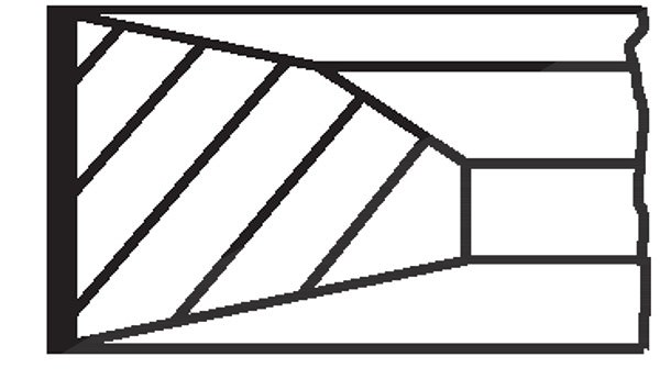 Mahle Kolbenringsatz [Hersteller-Nr. 00523N0] für Mercedes-Benz