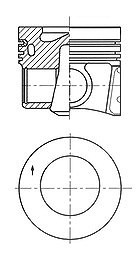Kolbenschmidt Kolben [Hersteller-Nr. 41708610] für Seat, Skoda, Audi, VW