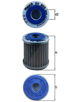 Mahle Ölfilter [Hersteller-Nr. OX800]