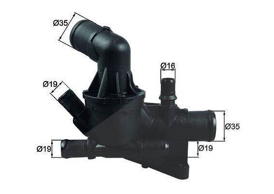 Mahle Thermostat, Kühlmittel [Hersteller-Nr. TH5480] für Nissan, Renault