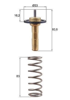 Mahle Thermostat, Kühlmittel [Hersteller-Nr. TX31190D] für Volvo