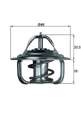 Mahle Thermostat, Kühlmittel [Hersteller-Nr. TX171D] für Vauxhall, Daewoo, VW, Opel, Audi