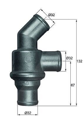 Mahle Thermostat, Kühlmittel [Hersteller-Nr. TH1680] für BMW