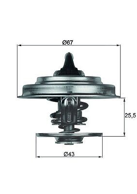 Mahle Thermostat, Kühlmittel [Hersteller-Nr. TX1883D] für Audi, Mercedes-Benz, Reliant