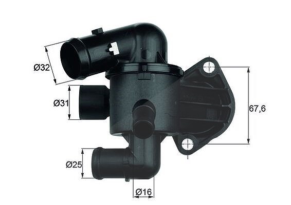 Mahle Thermostat, Kühlmittel [Hersteller-Nr. TI3387] für Audi, VW, Skoda
