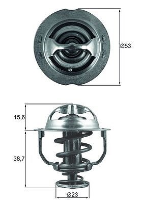 Mahle Thermostat, Kühlmittel [Hersteller-Nr. TX20090D] für VW
