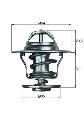 Mahle Thermostat, Kühlmittel [Hersteller-Nr. TX1375D] für VW, Seat, Opel, Volvo, Audi