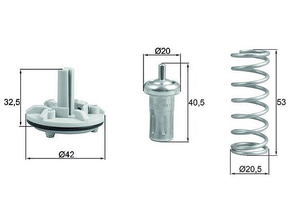 Mahle Thermostat, Kühlmittel [Hersteller-Nr. TX18380D] für Skoda, Audi, Seat, VW