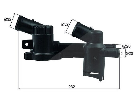 Mahle Thermostat, Kühlmittel [Hersteller-Nr. TH52] für VW, Audi, Seat, Skoda