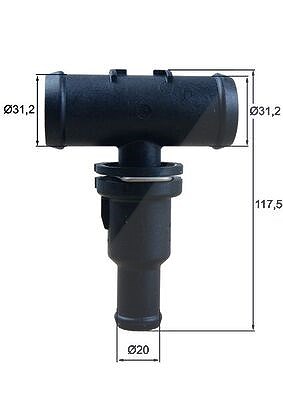 Mahle Thermostat, Kühlmittel [Hersteller-Nr. TH5375] für Audi, VW