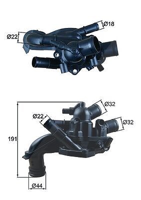 Mahle Thermostat, Kühlmittel [Hersteller-Nr. TM46105] für Mini
