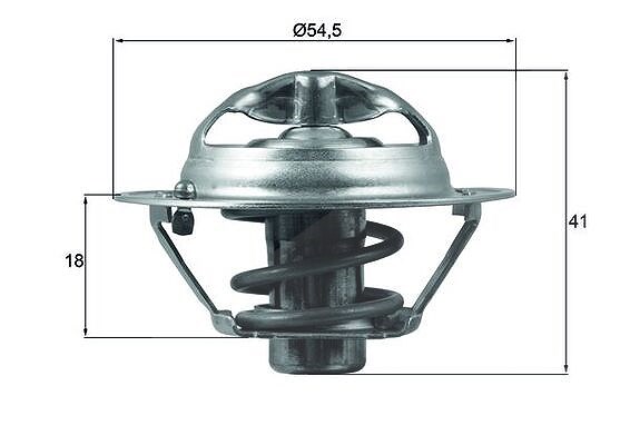 Mahle Thermostat, Kühlmittel [Hersteller-Nr. TX16282D] für Nissan, Lada, Renault, Dacia, Hyundai, Kia