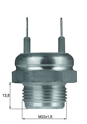 Mahle Temperaturschalter, Kühlerlüfter [Hersteller-Nr. TSW6D] für Lancia, Renault, Porsche, Peugeot