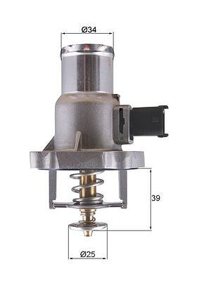 Mahle Thermostat, Kühlmittel [Hersteller-Nr. TM55105] für Vauxhall, Opel