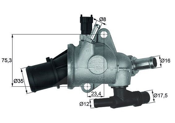 Mahle Thermostat, Kühlmittel [Hersteller-Nr. TI14283] für Alfa Romeo, Lancia