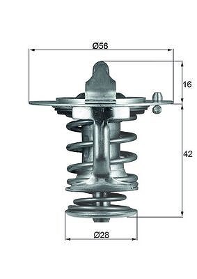 Mahle Thermostat, Kühlmittel [Hersteller-Nr. TX8376D] für Mitsubishi