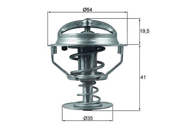 Mahle Thermostat, Kühlmittel [Hersteller-Nr. TX16482D] für Ford