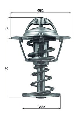 Mahle Thermostat, Kühlmittel [Hersteller-Nr. TX12682D] für Citroën, Peugeot, Toyota