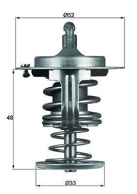 Mahle Thermostat, Kühlmittel [Hersteller-Nr. TX8280D] für Subaru, Toyota, Daihatsu
