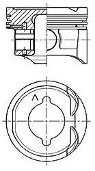 Kolbenschmidt Kolben [Hersteller-Nr. 41284600] für Renault