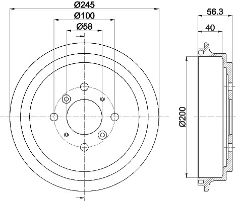 Hella Bremstrommel [Hersteller-Nr. 8DT355300-571] für Suzuki