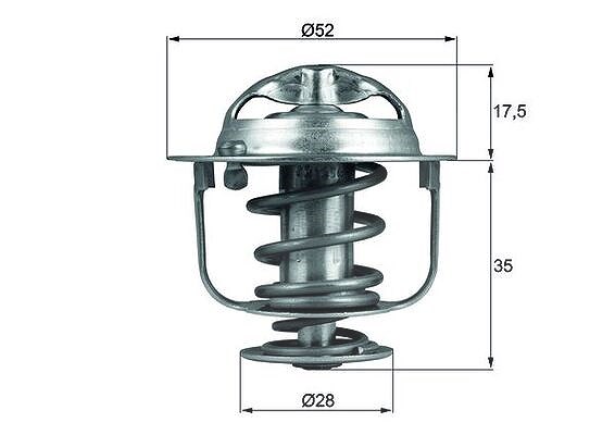 Mahle Thermostat mit Dichtung 82 °C [Hersteller-Nr. TX11982D] für Honda, Acura, Rover
