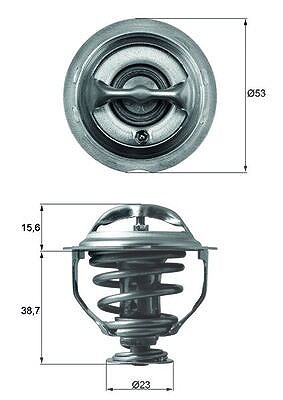 Mahle Thermostat 95 °C mit Dichtung [Hersteller-Nr. TX11795D] für Audi, VW