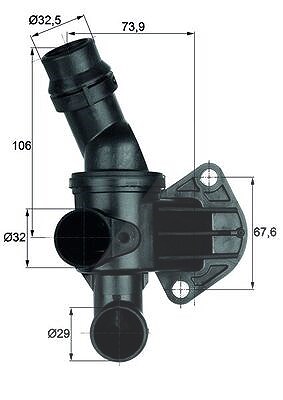 Mahle Thermostat, Kühlmittel [Hersteller-Nr. TI680] für Seat, Audi, Ktm, VW