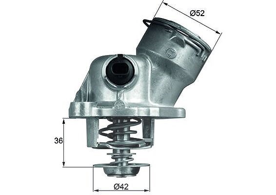 Mahle Thermostat, Kühlmittel [Hersteller-Nr. TM29100D] für Mercedes-Benz